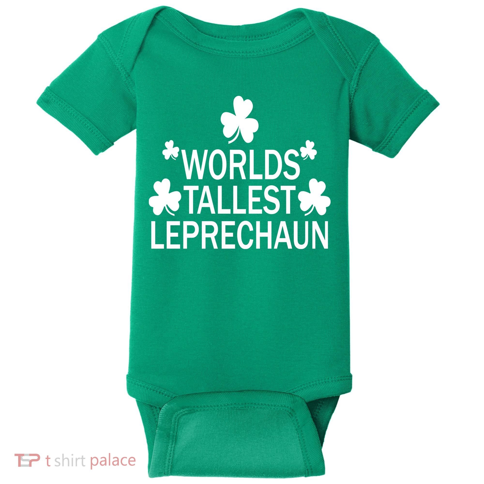 World's Tallest Leprechaun Baby Bodysuit