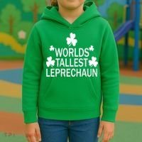 World's Tallest Leprechaun Kids Hoodie thumb 3