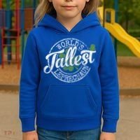 World's Tallest Leprechaun Funny Clovers St Patrick's Day Meaningful Gift Kids Hoodie thumb 3
