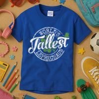 World's Tallest Leprechaun Funny Clovers St Patrick's Day Meaningful Gift Kids T-Shirt thumb 3