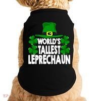 World's Tallest Leprechaun Funny Green St Patricks Day Funny Gift Funny Gift Doggie Tank thumb 0