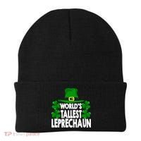 World's Tallest Leprechaun Funny Green St Patricks Day Funny Gift Funny Gift Beanie thumb 0