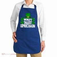 World's Tallest Leprechaun Funny Green St Patricks Day Funny Gift Funny Gift Apron thumb 2