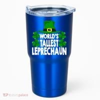 World's Tallest Leprechaun Funny Green St Patricks Day Funny Gift Funny Gift Tumbler thumb 0