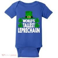World's Tallest Leprechaun Funny Green St Patricks Day Funny Gift Funny Gift Baby Bodysuit thumb 0