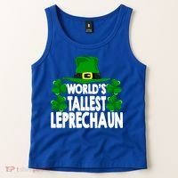 World's Tallest Leprechaun Funny Green St Patricks Day Funny Gift Funny Gift Tank Top thumb 2