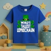 World's Tallest Leprechaun Funny Green St Patricks Day Funny Gift Funny Gift Toddler T-Shirt thumb 3