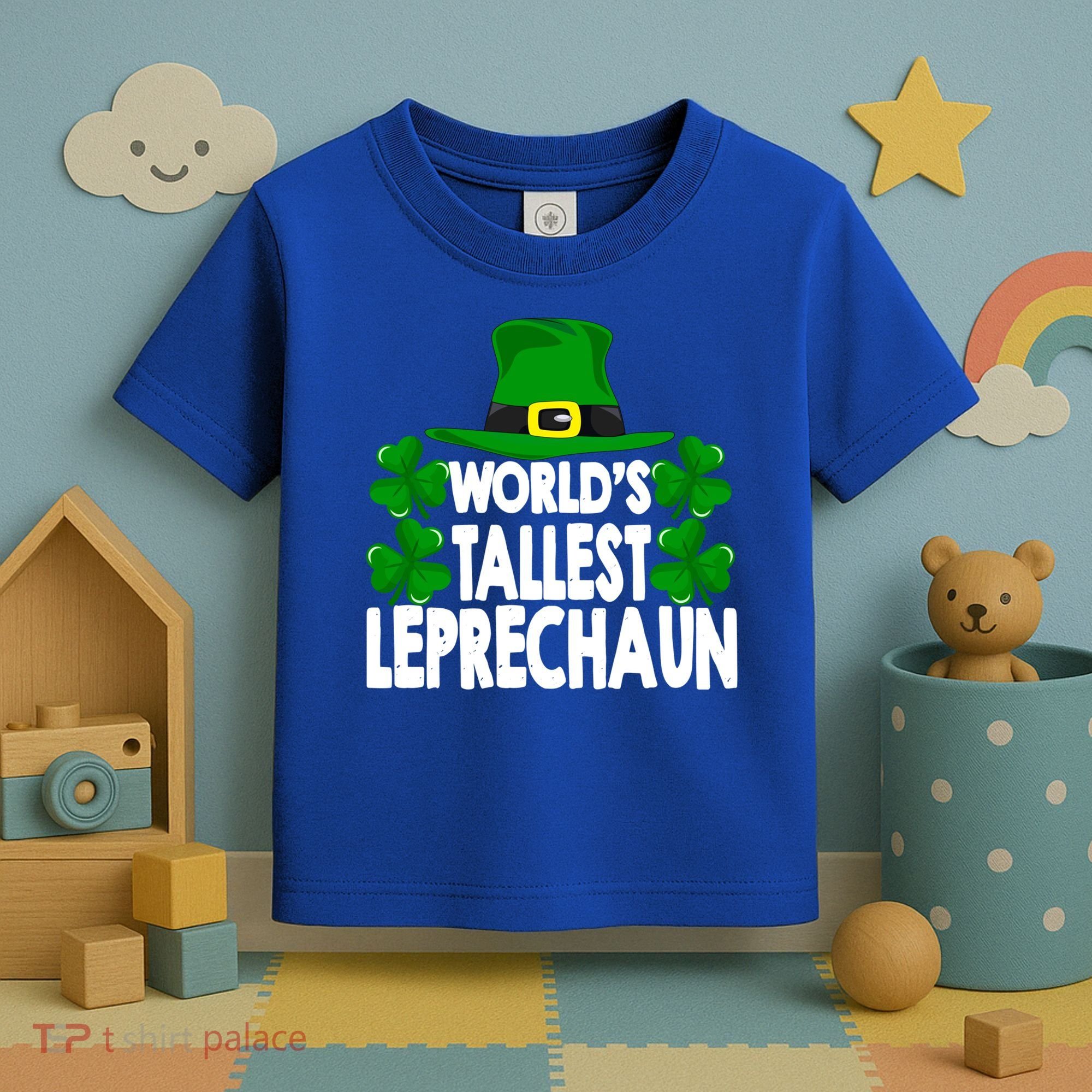 World's Tallest Leprechaun Funny Green St Patricks Day Funny Gift Funny Gift Toddler T-Shirt