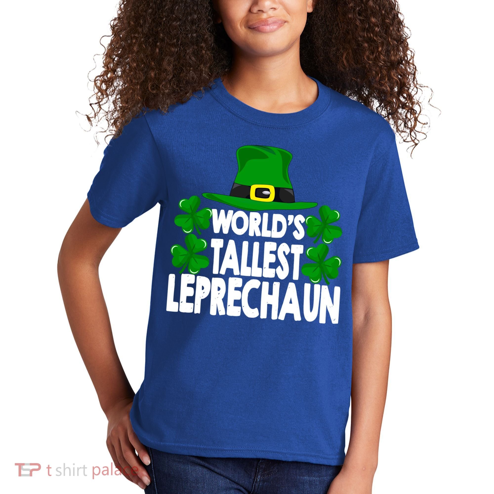 World's Tallest Leprechaun Funny Green St Patricks Day Funny Gift Funny Gift Kids T-Shirt