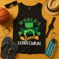 World's Tallest Leprechaun Funny St Patricks Day Tank Top thumb 4