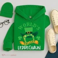 World's Tallest Leprechaun Funny St Patricks Day Hoodie thumb 4