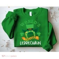World's Tallest Leprechaun Funny St Patricks Day Sweatshirt thumb 2