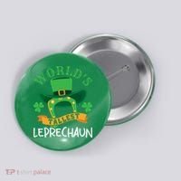 World's Tallest Leprechaun Funny St Patricks Day Button thumb 0