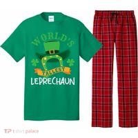 World's Tallest Leprechaun Funny St Patricks Day Pajama Set thumb 0