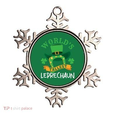 World's Tallest Leprechaun Funny St Patricks Day Ornament