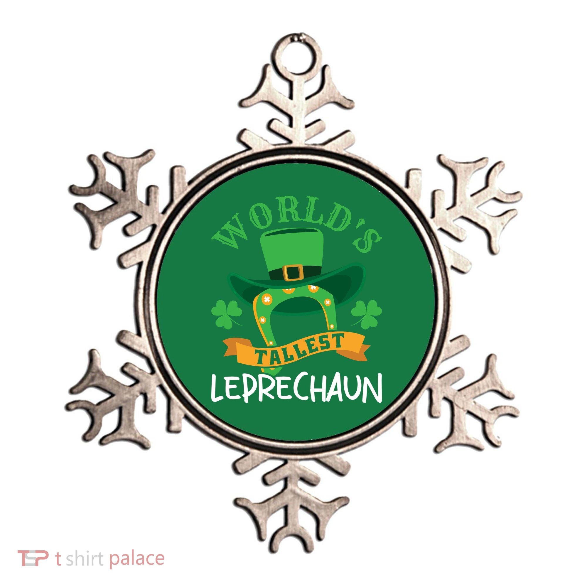 World's Tallest Leprechaun Funny St Patricks Day Ornament