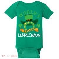 World's Tallest Leprechaun Funny St Patricks Day Baby Bodysuit thumb 0