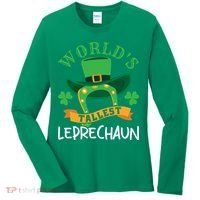 World's Tallest Leprechaun Funny St Patricks Day Women's Long Sleeve Shirt thumb 0