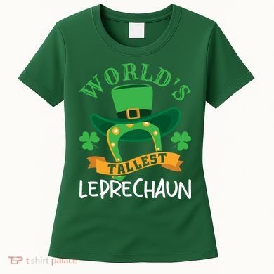 World's Tallest Leprechaun Funny St Patricks Day Women's T-Shirt