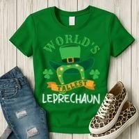 World's Tallest Leprechaun Funny St Patricks Day Women's T-Shirt thumb 3
