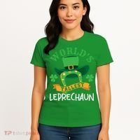 World's Tallest Leprechaun Funny St Patricks Day Women's T-Shirt thumb 4