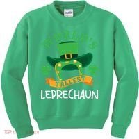 World's Tallest Leprechaun Funny St Patricks Day Kids Sweatshirt thumb 0