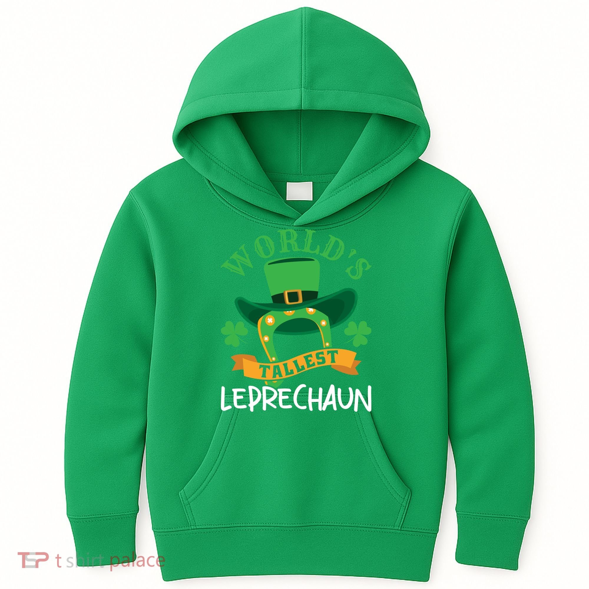 World's Tallest Leprechaun Funny St Patricks Day Kids Hoodie