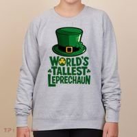 Worlds Tallest Leprechaun St Patricks Day Funny Irish  Women's Sweatshirt thumb 0