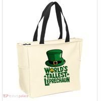 Worlds Tallest Leprechaun St Patricks Day Funny Irish  Tote Bag thumb 2