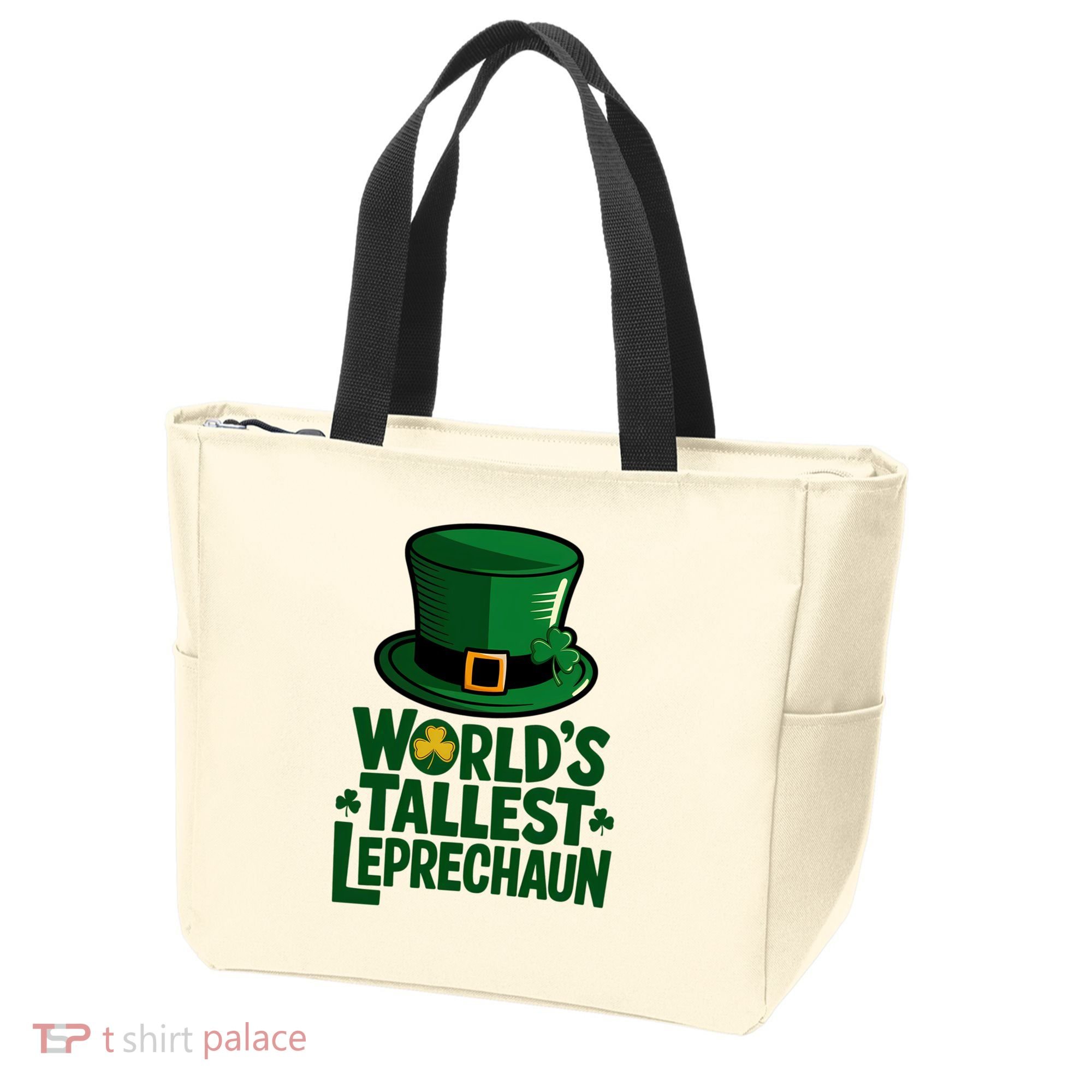Worlds Tallest Leprechaun St Patricks Day Funny Irish  Tote Bag