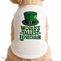 Worlds Tallest Leprechaun St Patricks Day Funny Irish  Doggie Tank thumb 0