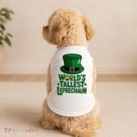 Worlds Tallest Leprechaun St Patricks Day Funny Irish  Doggie Tank thumb 2