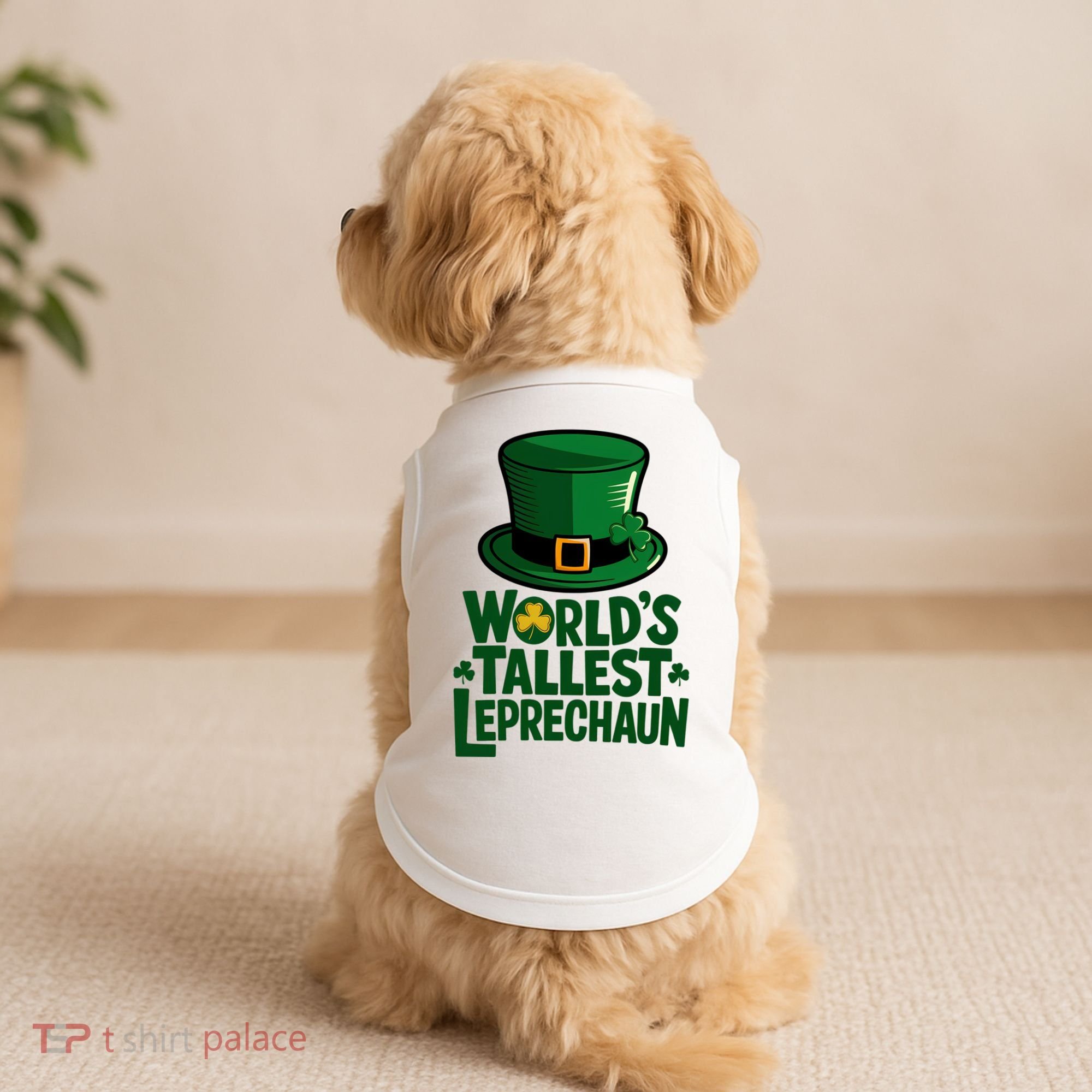 Worlds Tallest Leprechaun St Patricks Day Funny Irish  Doggie Tank