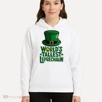 Worlds Tallest Leprechaun St Patricks Day Funny Irish  Hoodie thumb 5