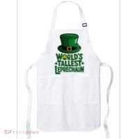 Worlds Tallest Leprechaun St Patricks Day Funny Irish  Apron thumb 0
