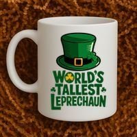 Worlds Tallest Leprechaun St Patricks Day Funny Irish  Coffee Mug thumb 2