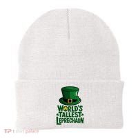 Worlds Tallest Leprechaun St Patricks Day Funny Irish  Beanie thumb 0
