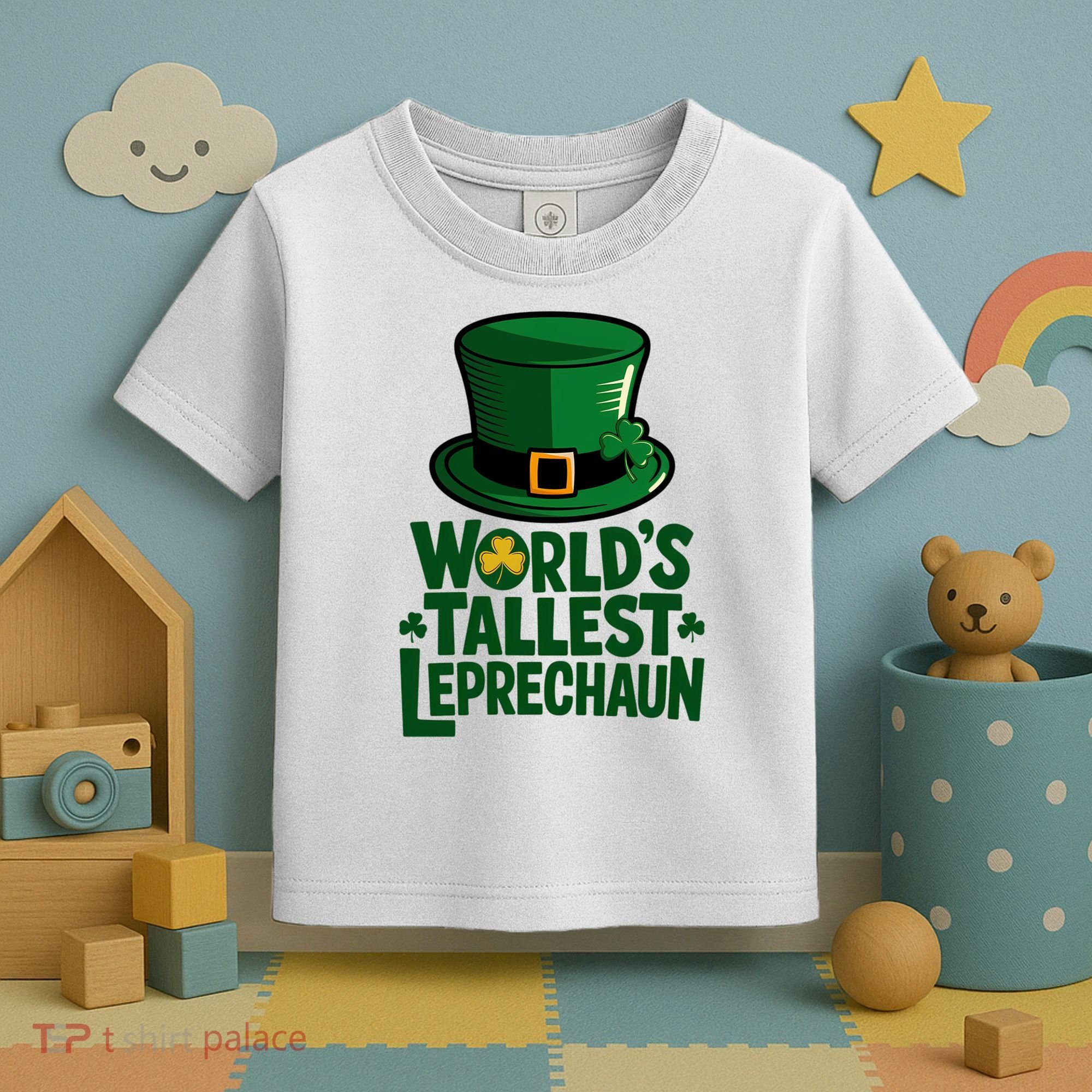 Worlds Tallest Leprechaun St Patricks Day Funny Irish  Toddler T-Shirt
