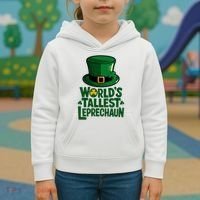 Worlds Tallest Leprechaun St Patricks Day Funny Irish  Kids Hoodie thumb 3