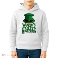 Worlds Tallest Leprechaun St Patricks Day Funny Irish  Kids Hoodie thumb 4