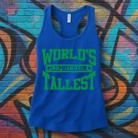 World's Tallest Leprechaun Funny St Patricks Day Funny Gift Women's Tank Top thumb 3