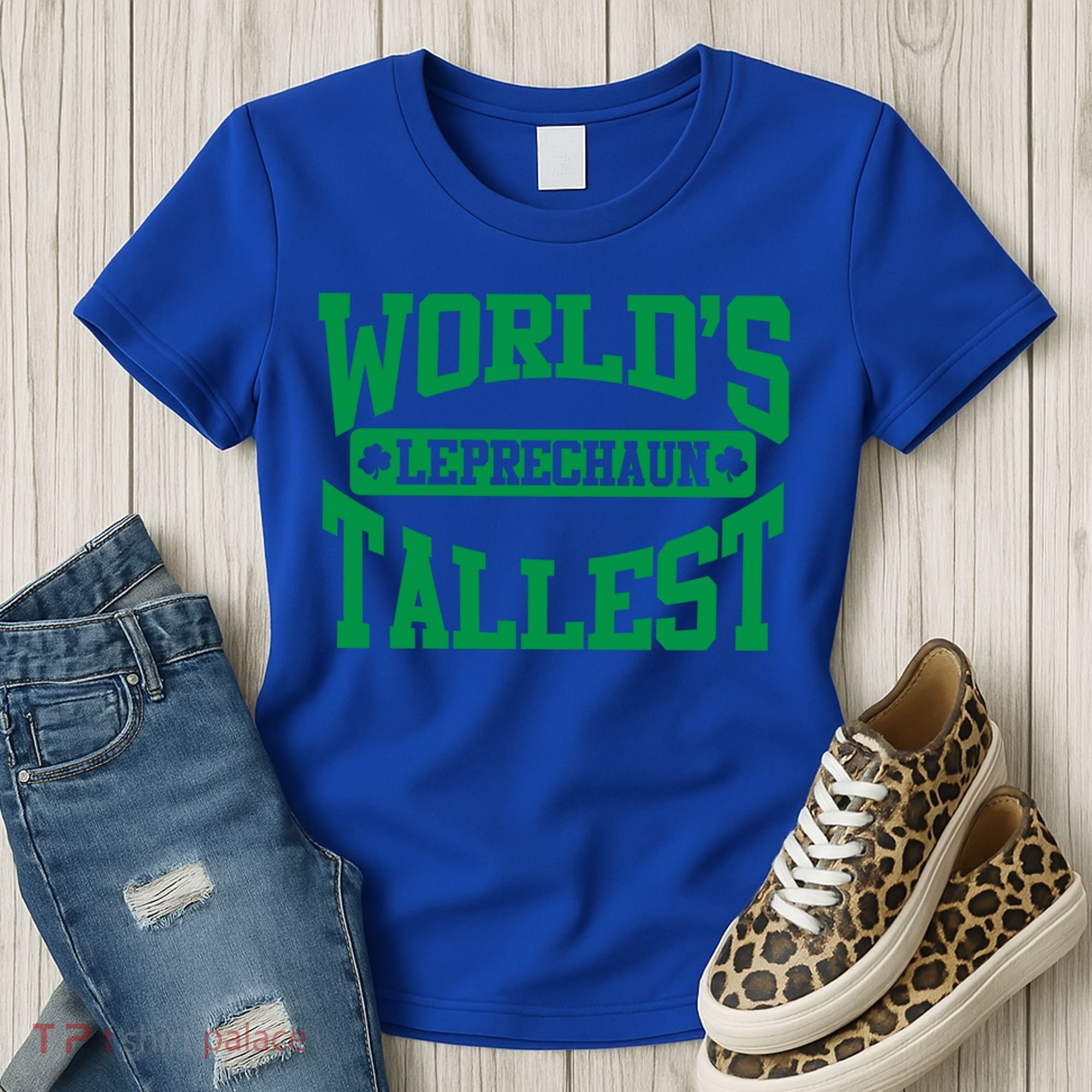 World's Tallest Leprechaun Funny St Patricks Day Funny Gift Women's T-Shirt