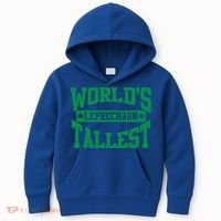 World's Tallest Leprechaun Funny St Patricks Day Funny Gift Kids Hoodie thumb 0