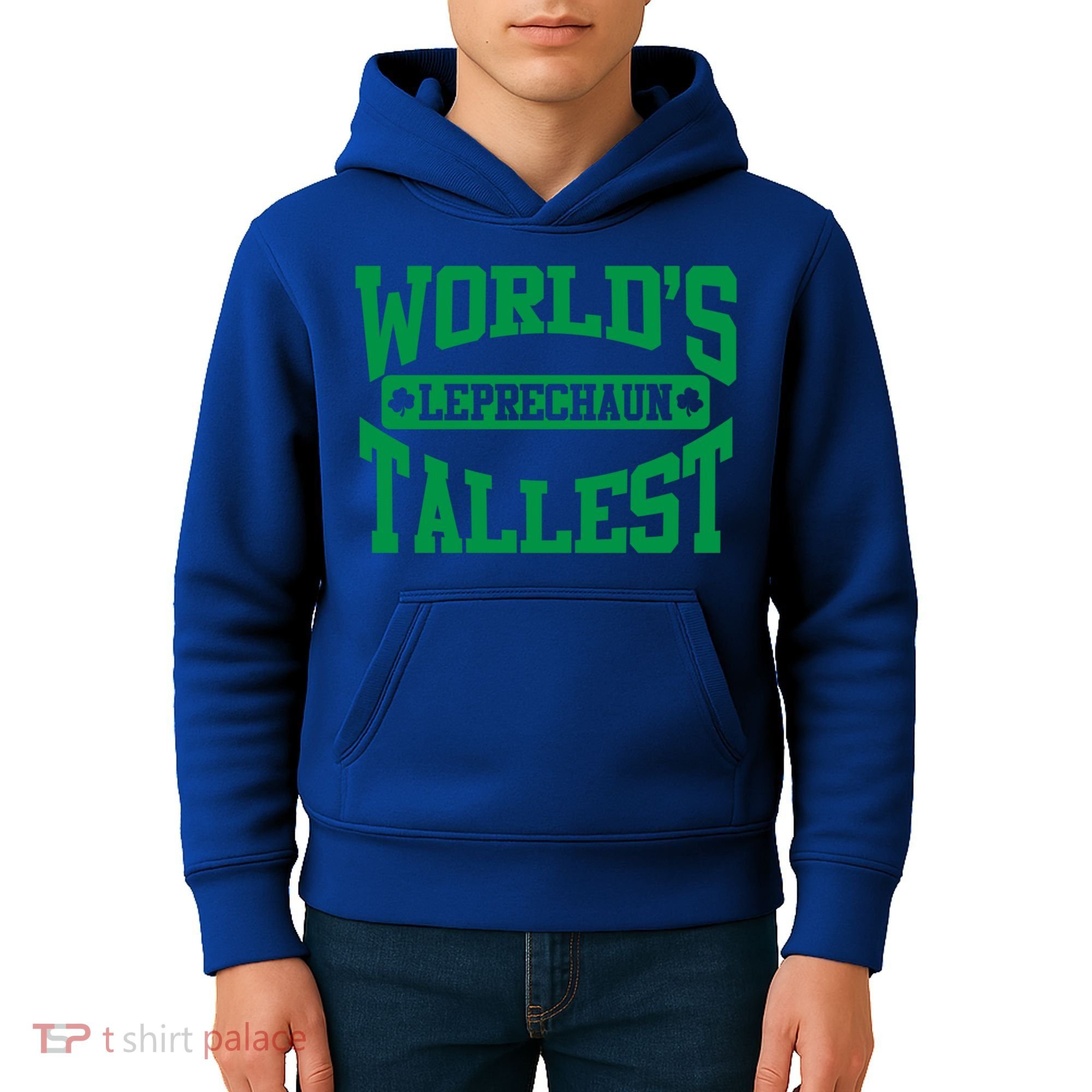 World's Tallest Leprechaun Funny St Patricks Day Funny Gift Kids Hoodie