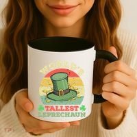 World's Tallest Leprechaun Irish Funny St Patricks Day Great Gift Coffee Mug thumb 3