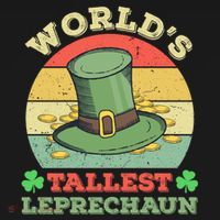 World's Tallest Leprechaun Irish Funny St Patricks Day Great Gift Pajama Set thumb 2