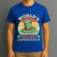 World's Tallest Leprechaun Irish Funny St Patricks Day Great Gift T-Shirt thumb 3