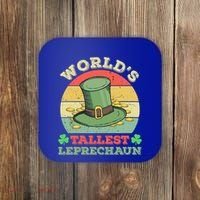 World's Tallest Leprechaun Irish Funny St Patricks Day Great Gift Coaster thumb 0