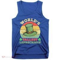 World's Tallest Leprechaun Irish Funny St Patricks Day Great Gift Tank Top thumb 0