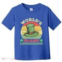 World's Tallest Leprechaun Irish Funny St Patricks Day Great Gift Toddler T-Shirt thumb 0